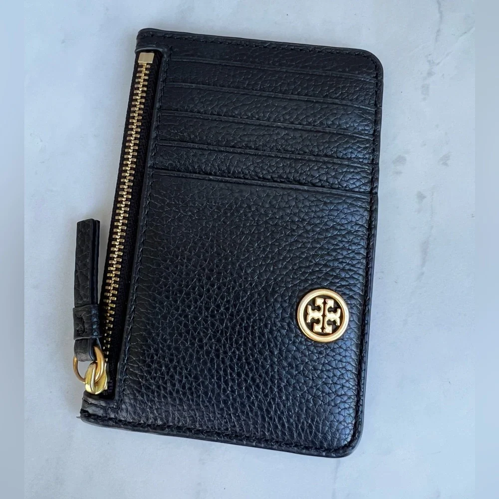 Tory Burch Walker Top Zip Card Case